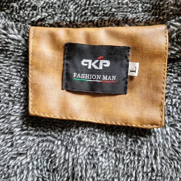 MENS NWOT KP FASHION MAN Faux leather Jacket - Picture 5 of 13